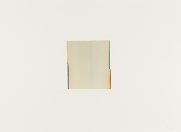 Callum Innes, Mountain Blue/Transparent Orange, 2015 (replacement image)