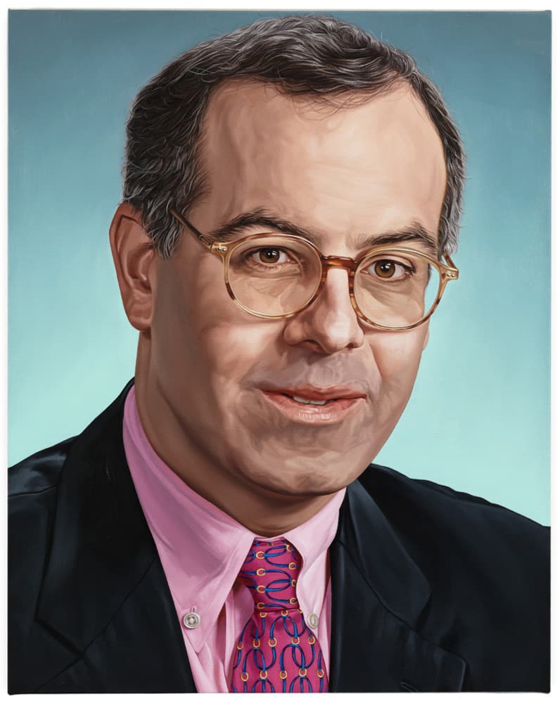 David Brooks, 2009, oil on linen, 19.25 x 15.25 in.