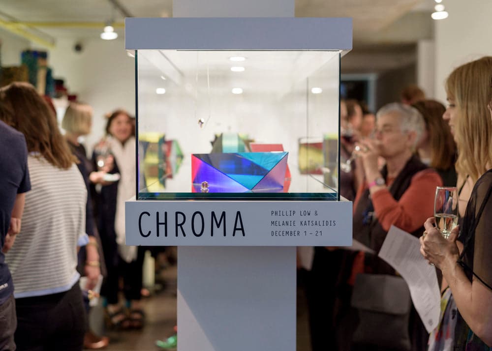 Phillip Low sculptures at CHROMA, Pieces of Eight, December 2016 (replacement image)
