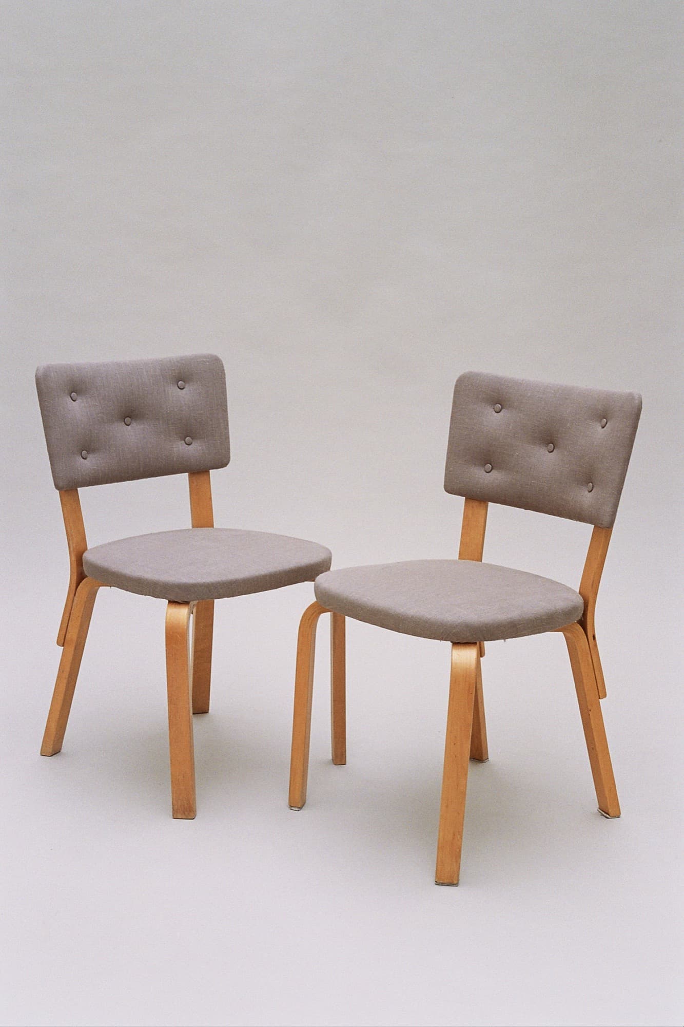 Alvar Aalto: Chair63, design1935, restored examples from the1934 archive.
