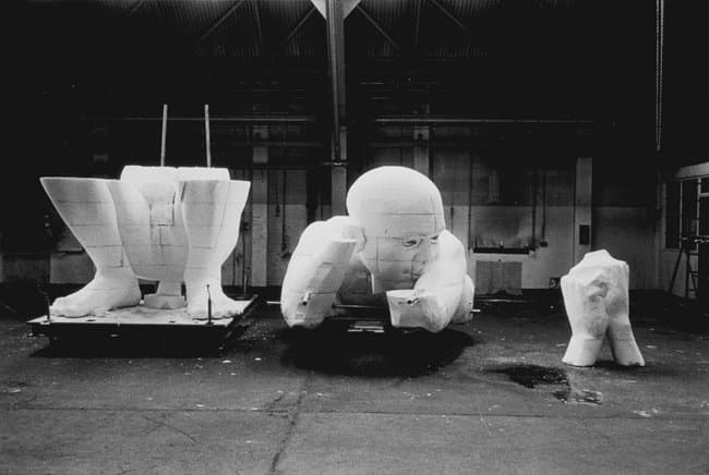 Gautier Deblonde: Boy under construction, June11,2000.