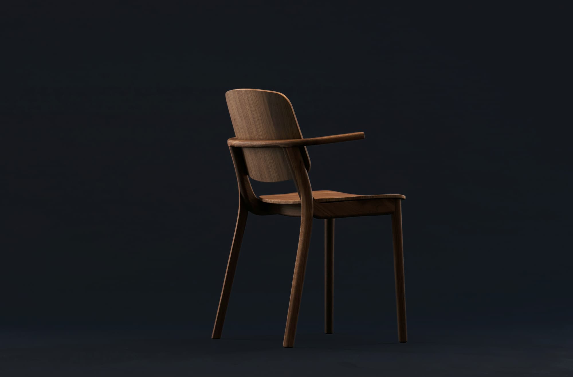 Mia wooden stacking chair