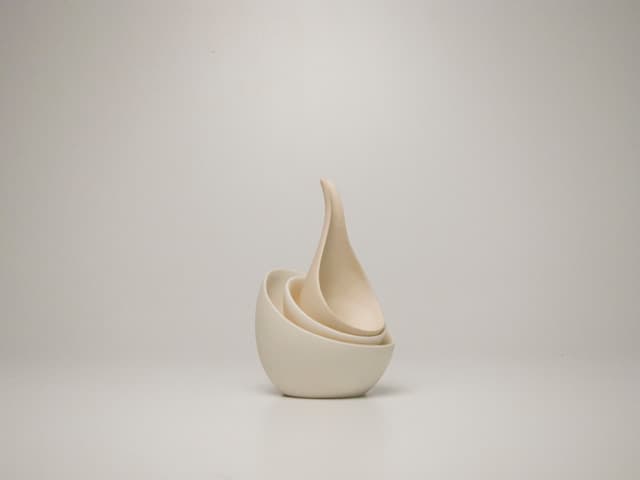 Nested sculptural vessels from Miya Kondo's Objects of Empathy