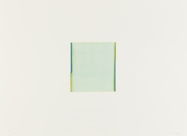 Callum Innes, Antwerp Blue/Transparent Yellow, 2015 (replacement image)