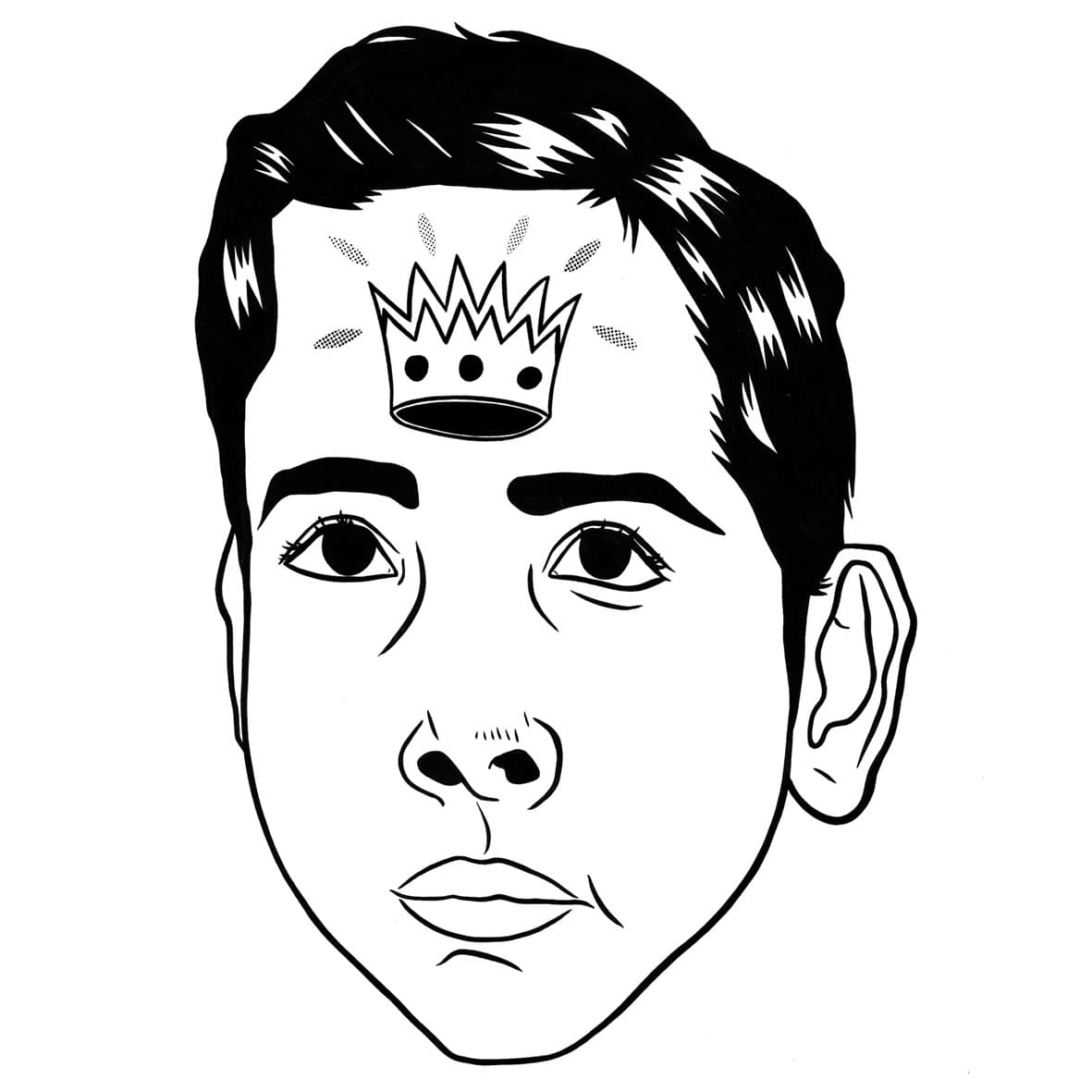 Mitch Blunt: illustration for the dream of being a king,2009.