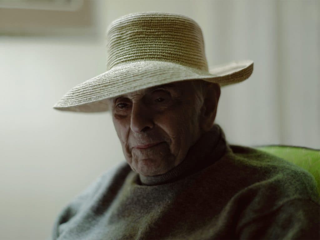 Phillip Toledano: Days With My Father, portrait in straw hat.