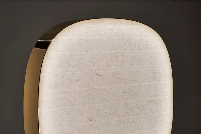 And-on: brass surround and washi-paper detail