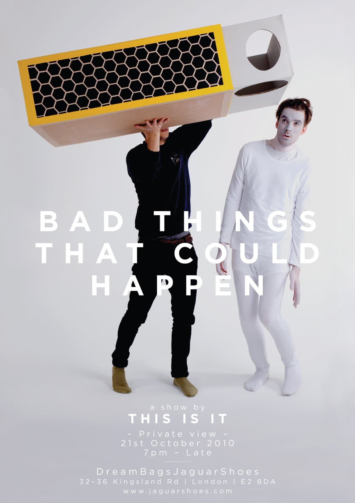 Bad Things That Could Happen: official October 2010 exhibition poster