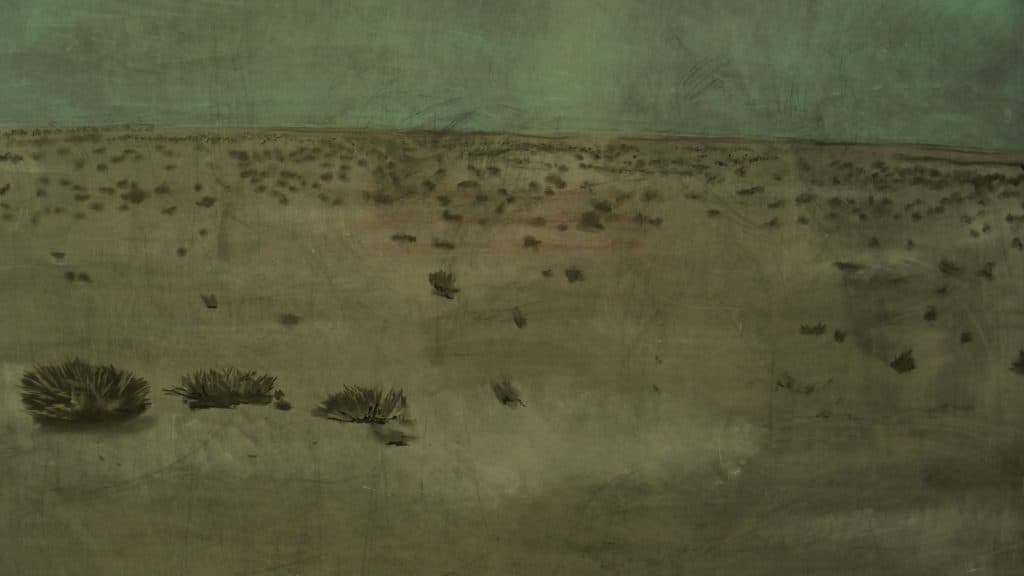 Prayers for Peace: animated desert landscape