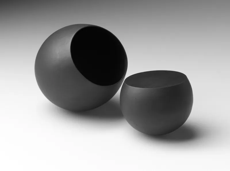 Counterbalance (2011), solid cast bronze and hollow cast bronze, by Belinda Winkler