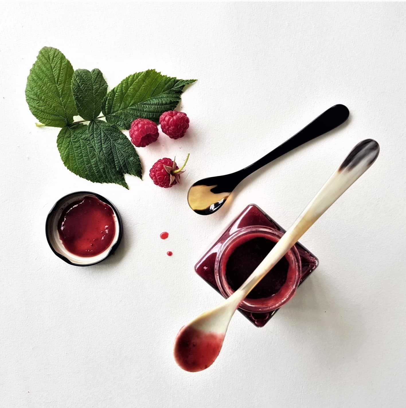 Hornvarefabrikken marmalade spoons with jam
