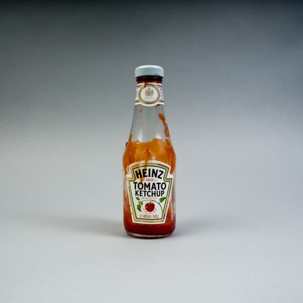 Signs of Use by Andy Sawyer: a partly used ketchup bottle.