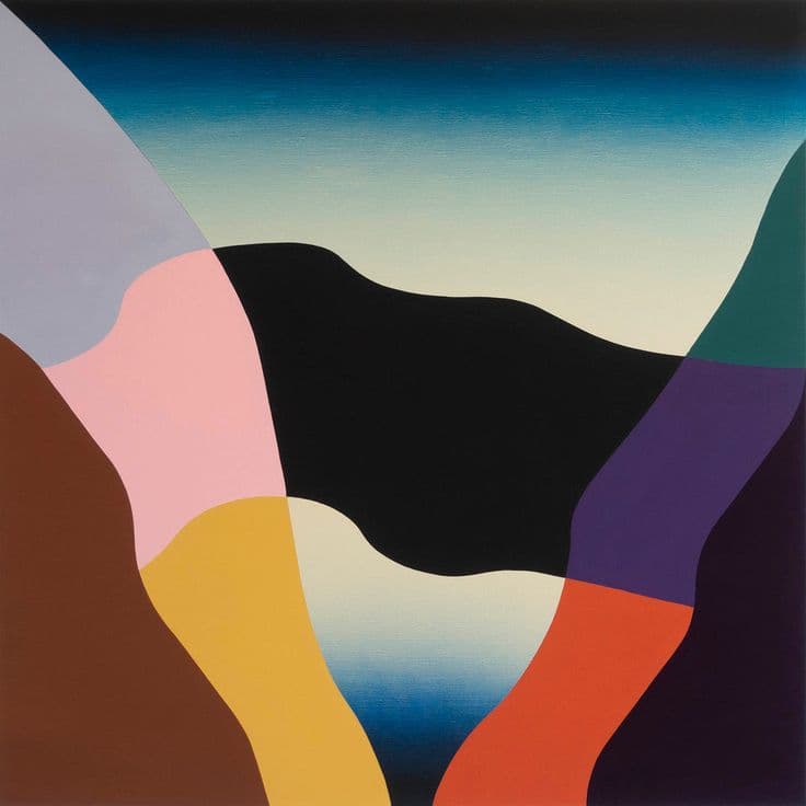 Abstract landscape painting by Sam Smyth.