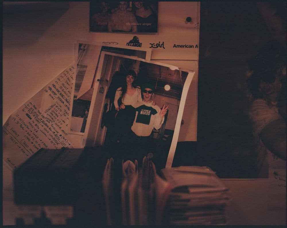 Detail from Ryan McGinley’s studio, photographed by Jack Siegel for Interview Magazine.