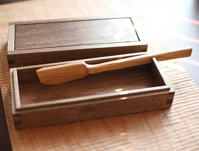 Carved Walnut & Cherry Woodworks by Tomokazu Furui 3