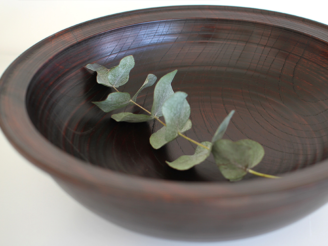 Lacquered Zelkova Bowl - Handmade by Hiroyuki Sugawara at OEN Shop 3