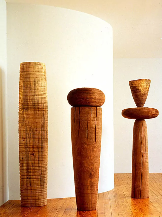 Ichiboku-&-Totemic-Series---Wooden-Sculptures-by-Mark-Lindquist-7