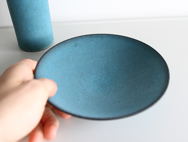 Blue Wide Bowl - Ceramics by Keiichi Tanaka at OEN Shop 3