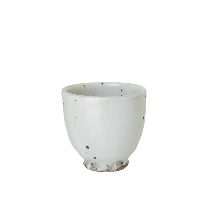 Spotted White Cup by Keiji Tanaka