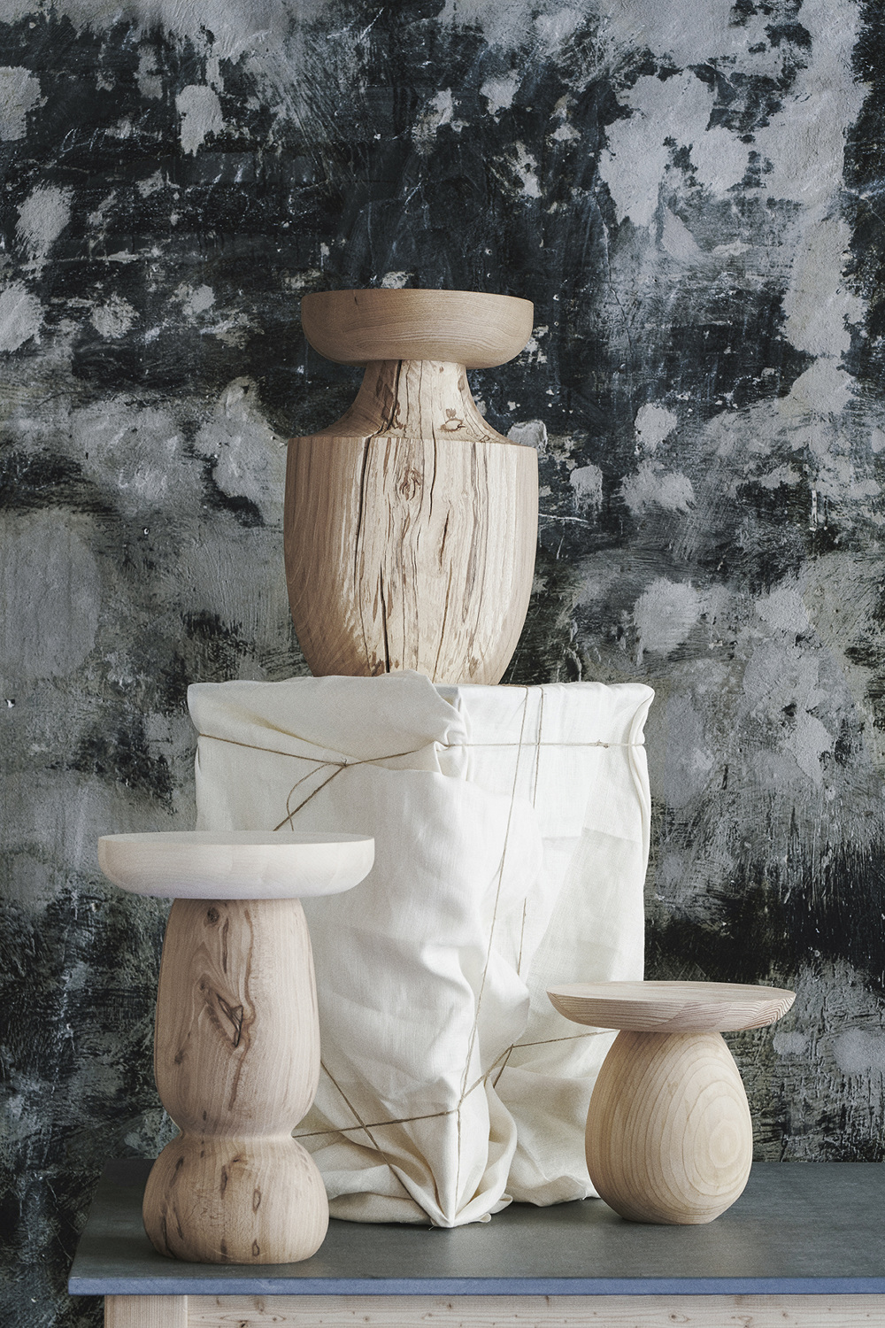 Wood Shelves & Pedestals by Anne Brandhoej 1