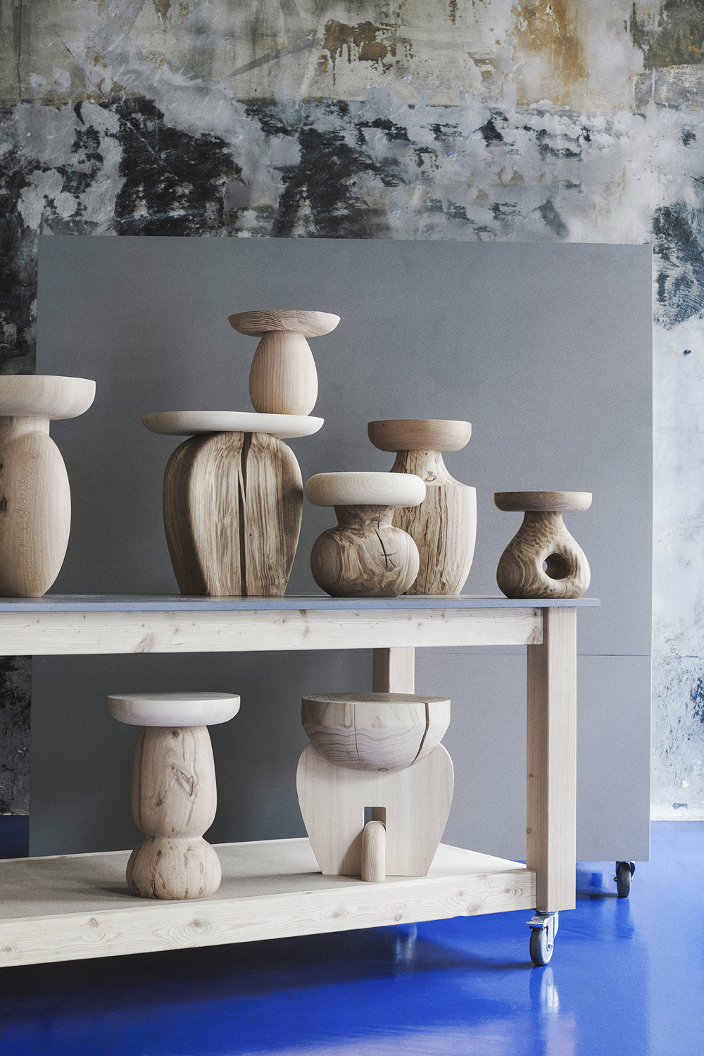 Wood Shelves & Pedestals by Anne Brandhoej 7