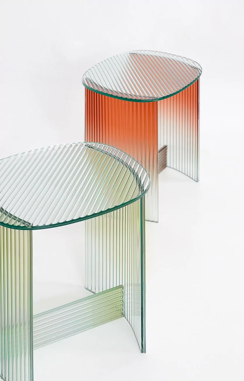 Fluted Glass Table by Thinkk Studio 1