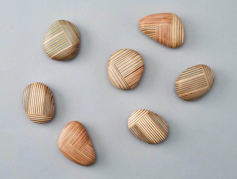 Pebble Paperweights by PLYWOOD laboratory 1